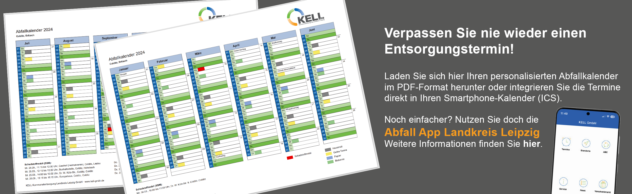 Abfallkalender Landkreis Leipzig